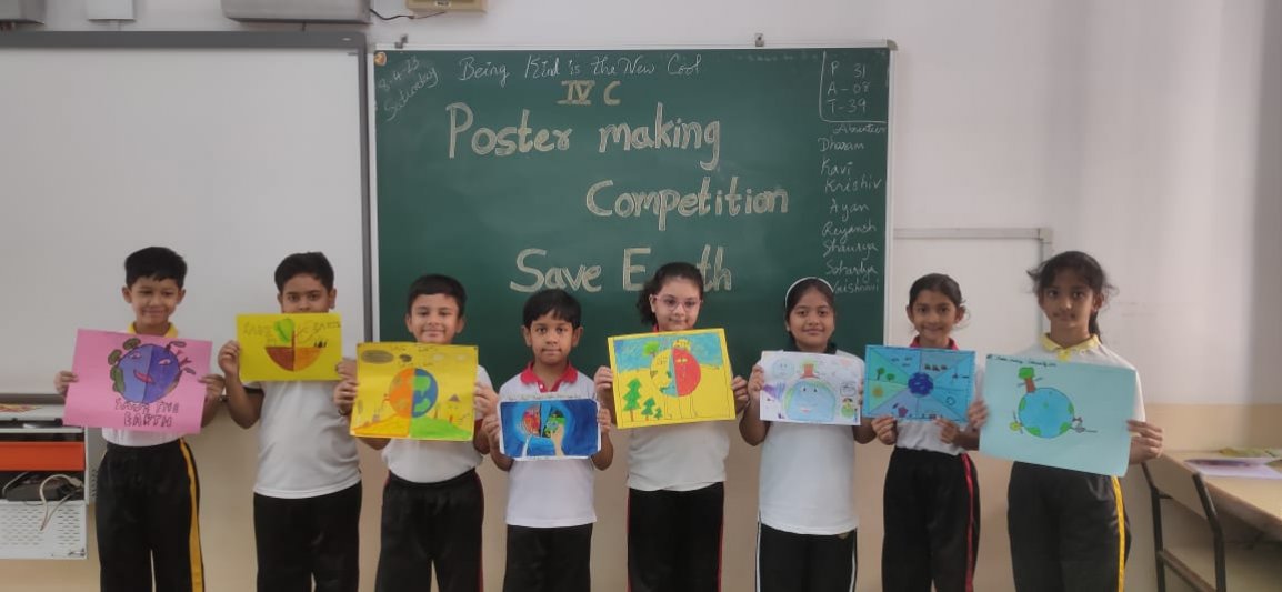 CLASS IV POSTER MAKING
