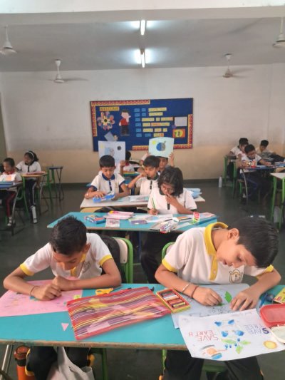 CLASS IV POSTER MAKING