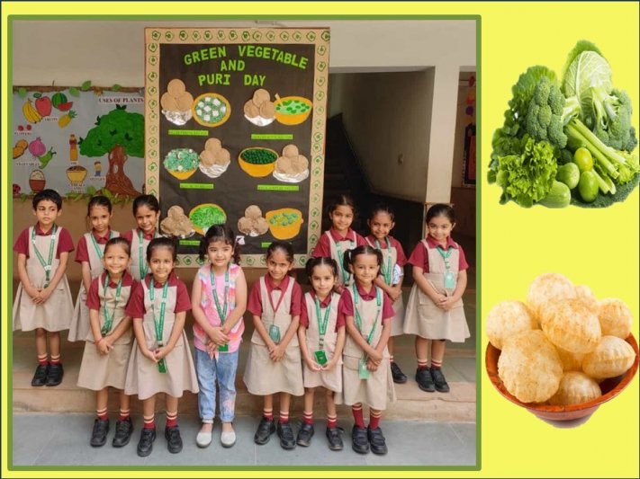 Green Vegetable and Puri Day