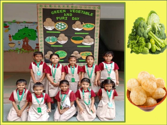 Green Vegetable and Puri Day